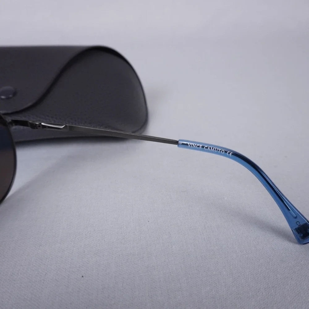 Vince Camuto Men's VM585 BL Aviator Sunglasses Blue With Case